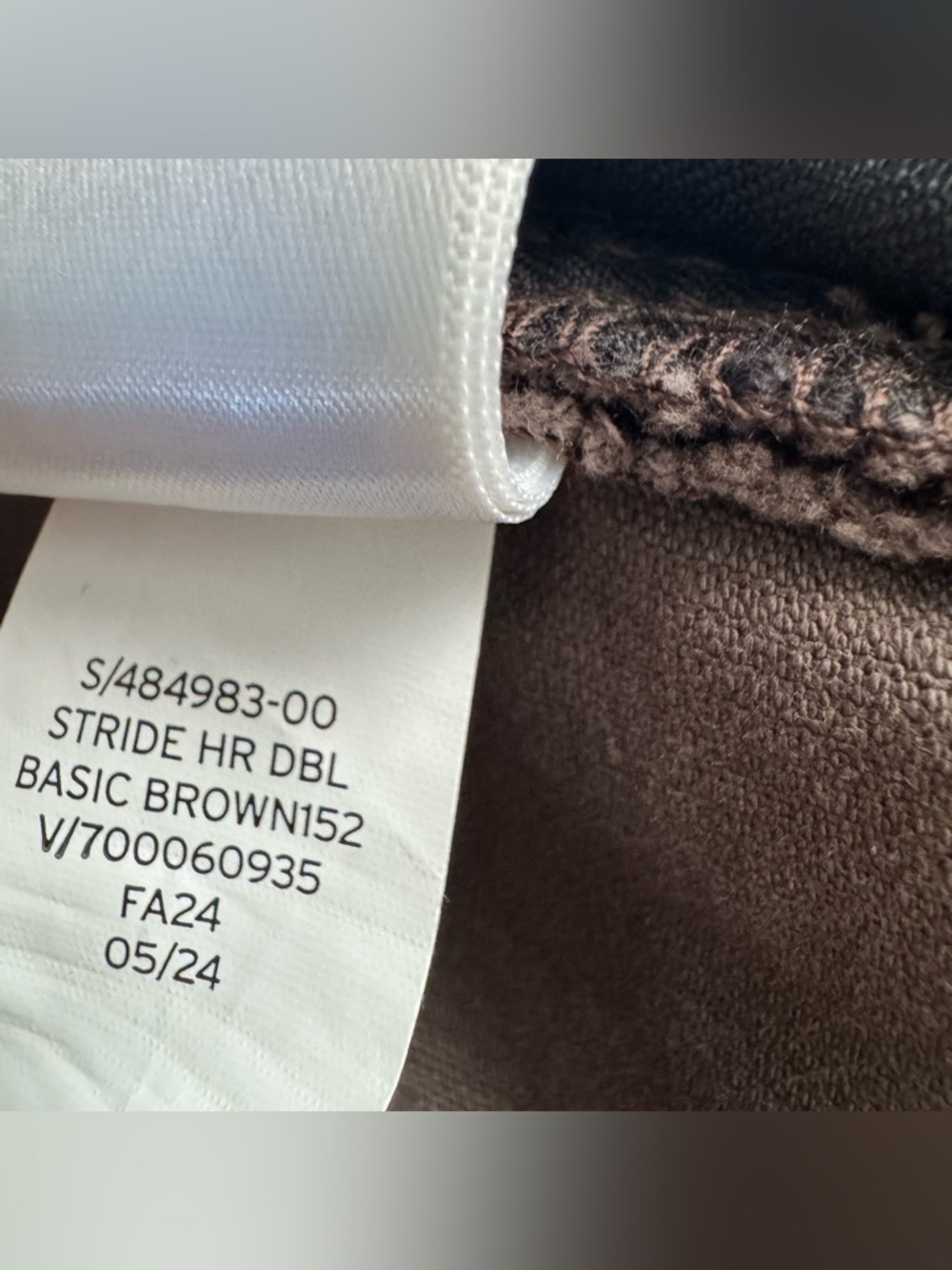 GAP High Rise Corduroy Stride Wide-Leg Pants Basic Brown - Picture 11 of 12